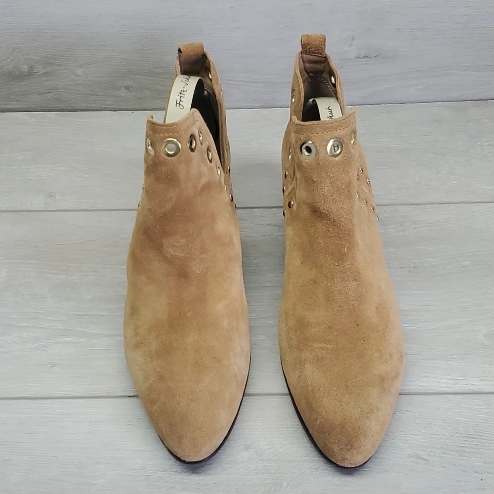 Sam Edelman Womens Rubin Grommet  Ankle Booties Western Boho shoes sz 8M